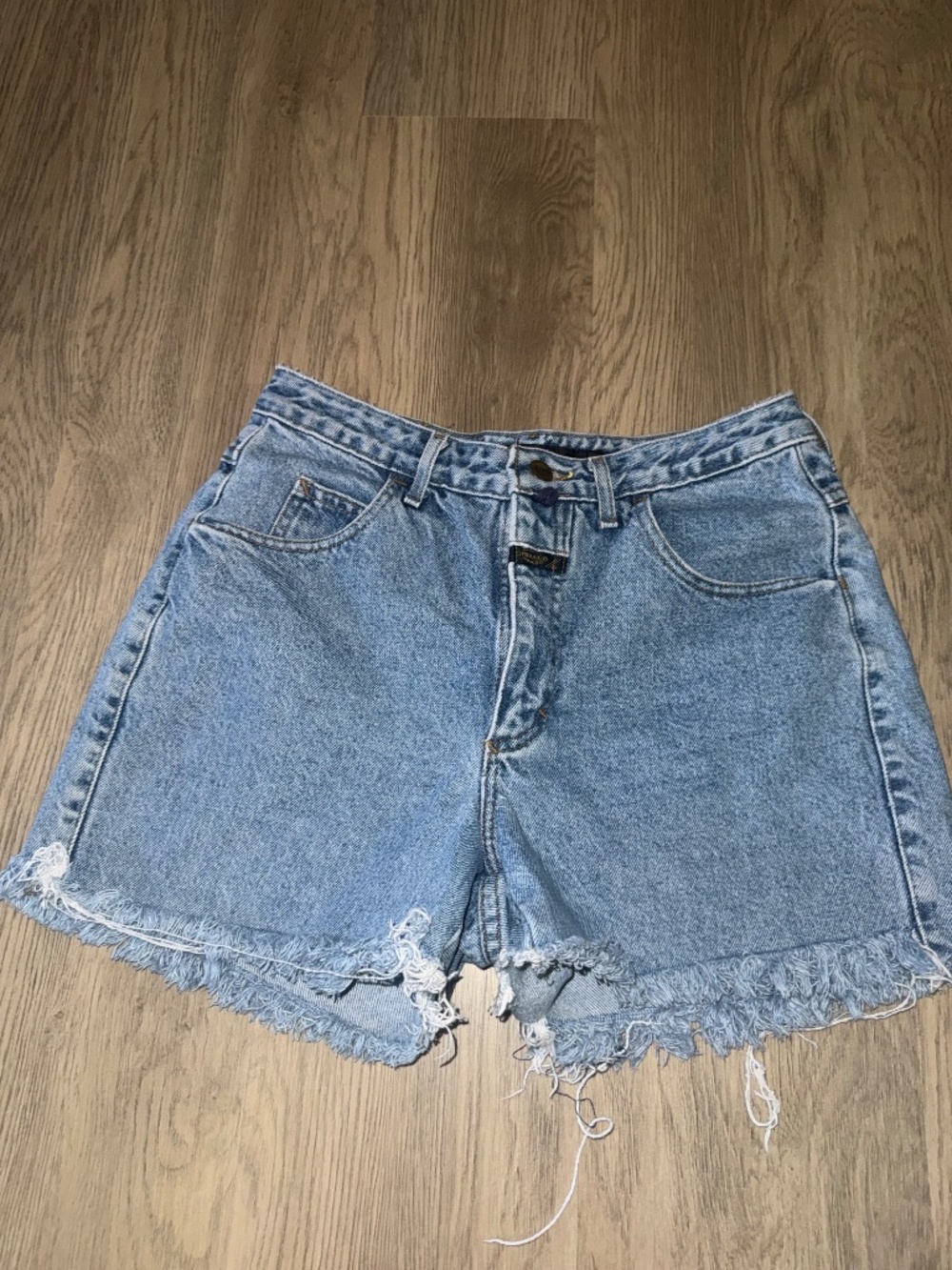 Vintage Mireud Francois Distress Denim Cutoff Shorts 90s Western Grunge Festival